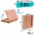 Solid Solana Adjustable Wood Desk Table Easel with Storage Drawer, Paint Palette Perspective: back