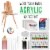 62 Piece Artist Acrylic Painting Kit with Coronado French Easel, Paint, Canvas & Accessories Perspective: back