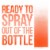 Neon Orange, Fluorescent Special Effects Acrylic Airbrush Paint, 8 oz. Perspective: back