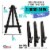 5  Mini Black Wood Display Easel, 24 Pack, A-Frame Artist Painting Party Tripod Easel Perspective: back