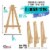 5  Mini Wood Display Easel (12 Pack), A-Frame Artist Tripod Easel - Tabletop Holder Stand Perspective: back