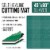 40  x 80  Green/Black Self Healing 5-Ply Double Sided Durable Non-Slip PVC Cutting Mat Perspective: back