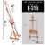 Rocker Crank Wooden Adjustable Studio Easel - Extra Large Heavy Duty H-Frame, Mast to 132 Perspective: back