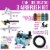Dual Fan Air Compressor Cake Decorating System Kit with 3 Airbrushes, 4 Food Coloring Set Perspective: back