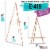 64  Torrey Wooden A-Frame Tripod Studio Artist Floor Easel - Adjustable Tray Height Perspective: back
