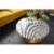 Moe's Home Collection Optic Metal Coffee Table with Bone Veneer Top in Yellow Perspective: back