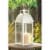 Home Locomotion 10001047 Distressed Ivory Candle Lantern Perspective: back