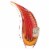 Crimson Sunset Art Glass Vase Perspective: back