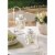 White Railroad Candle Lanterns Perspective: back