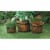 Home Locomotion 10015114 Country Barrel Planters Set Perspective: back