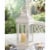 Home Locomotion Gable Medium White Lantern Perspective: back