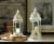 Home Locomotion 849179027056 Graceful Distressed Lantern, White - Large Perspective: back
