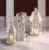 Home Locomotion 849179027063 Distressed Lantern, White - Small Perspective: back