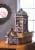 Aewholesale 10018058 14 in. Flip-Top Wood Lantern with Drawer Perspective: back
