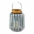 Gallery of Light 10018514 Large Galvanized Metal Lantern, Iron & Glass - MDF Wood Perspective: back