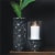 Zingz & Thingz Nikki Chu Gramercy Hammered Metal Vase in Black Perspective: back