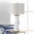 Zingz & Thingz Nikki Chu Gable Ridges Ceramic Table Lamp in White Perspective: back