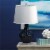 Zingz & Thingz Nikki Chu Mason Ceramic Table Lamp in Blue and White Perspective: back