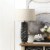 Zingz & Thingz Nikki Chu Tao Charcoal Prism Ceramic Table Lamp in Black Perspective: back