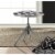 Zingz & Thingz Nikki Chu Wooden Checker Side Table in Black and White Perspective: back