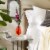 Zingz & Thingz Sunfire Glass Vase in Red Perspective: back