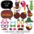 Big Dot of Happiness Tiki Luau - Tropical Hawaiian Summer Party Photo Booth Props Kit - 20 Ct Perspective: back