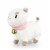 Talking PuppyCat Plush | Mighty Fine Official Bee & PuppyCat Doll | 10 Inches Perspective: back