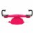 SUC-IT Thermal Silicone Suction Cup Phone Holder Stand - Pink with Black Clips Perspective: back