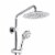 PULSE ShowerSpas SeaBreeze Chrome Shower and Valve Combo Perspective: back