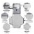 Baby Portable Changing Pad, Diaper Bag, Travel Mat Station, Large, Solid Grey Perspective: back