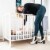 Comfy Cubs Fitted Crib Sheet – 100% Cotton Baby Crib Mattress (Gray, Pack of 2) Perspective: back