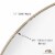 Hamilton Hills 24  Round Natural Brushed Stainless Steel Mirror Perspective: back