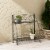 Folding Plant Stand 2 Shelf Perspective: back