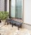 Aluminium Bench 150cm Powder Coated Gray Perspective: back