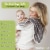 WeeSprout Unisex Organic Towel Cotton Burp Cloths, Ultra-Absorbent Layers, Neutral, Set of 4 Perspective: back