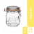 Le Parfait Super Jars – French Glass Round Jars With Airtight Lid For Canning Food Storage Perspective: back
