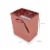 Extra Small Rose Gold Foil Gift bags with Handles, Designer Solid Color Paper Gift Wrap Bags Perspective: back