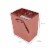 Extra Small Rose Gold Foil Gift bags with Handles, Designer Solid Color Paper Gift Wrap Bags Perspective: back