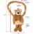 Plushible Pawley Teddy Bear Hand Muff Perspective: back