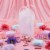 Prime Line Packaging Clear Plastic Bags with Handles Boutiques Retail Bags Bulk 100 Pcs 6x3x9 Perspective: back