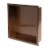 ALFI brand ABNP1616-BC 16  x 16  Brushed Copper PVD Steel Square Single Shelf Shower Niche Perspective: back