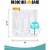 1000 Pack Clear Food Wrap Sheets 10  x 10.75  Deli and Baker Perspective: back