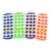 4 Push Out Ice Cube Trays Easy Pop Out Round Cubes Flexible Silicone Bottom Tray Perspective: back