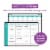 Magnetic Dry Erase Monthly and Weekly Calendar 2-Pack Bundle, Fridge White Board with Monthly Perspective: back