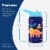 BOZ Kids Insulated Water Bottle with Straw Lid, Stainless Steel Vacuum (Dinosaur) Perspective: back