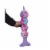 JoJo Modern Pets Tie Dye Narwal Skinny Plush Dog Chew Toy With Squeakers Perspective: back