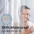 72&quot; W x 96&quot; H White PEVA Extra Heavy Weight Shower Liner - Liba Perspective: back