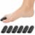 ZenToes 6 Pack Gel Toe Caps - Cushions and Protects Big Toes from Rubbing - (Small, Black) Perspective: back