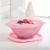 Tupperware Heritage Square Bowl - Candy Floss Perspective: back
