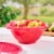 Tupperware Heritage Square Bowl - Rubine Red Perspective: back